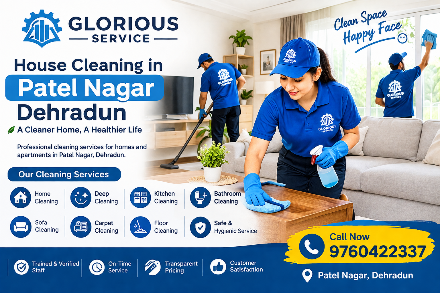 House Cleaning in Patel Nagar Dehradun | Call - 9760422337
